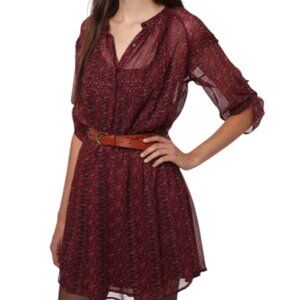 Staring at Stars Urban Outfitters Sheer Floral Boho Dress Brown Women’s Size XS